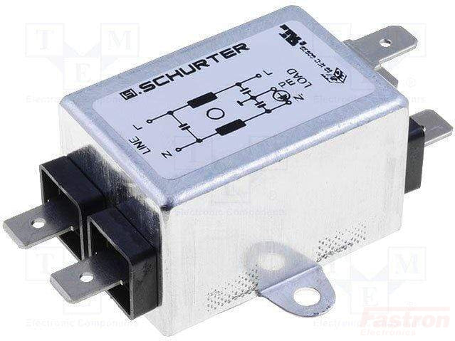 5500.2039, 1 Stage EMC (RFI) Line Filter, FMW2.41.1/I, 250VAC, 1Amp
