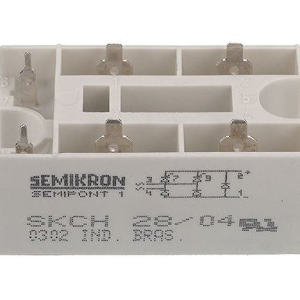 SKCH28/08, Single Phase Half Controlled Rectifier Bridge with Freewheeling Diode, 28 Amp, 800V