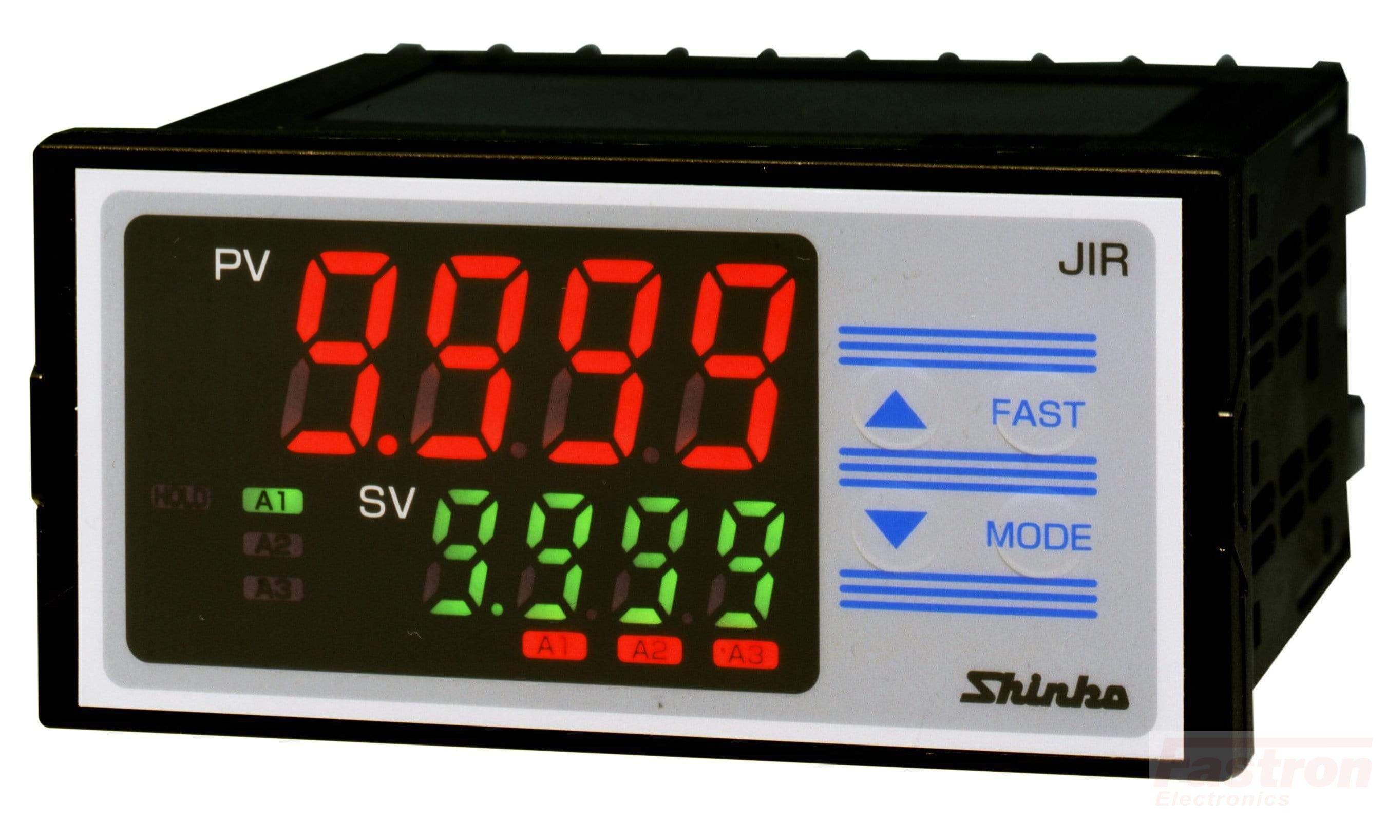 JIR301M Indicator, 48x96mm, 100-240VAC, 3 Alarm outputs, 4-20mA Retransmission