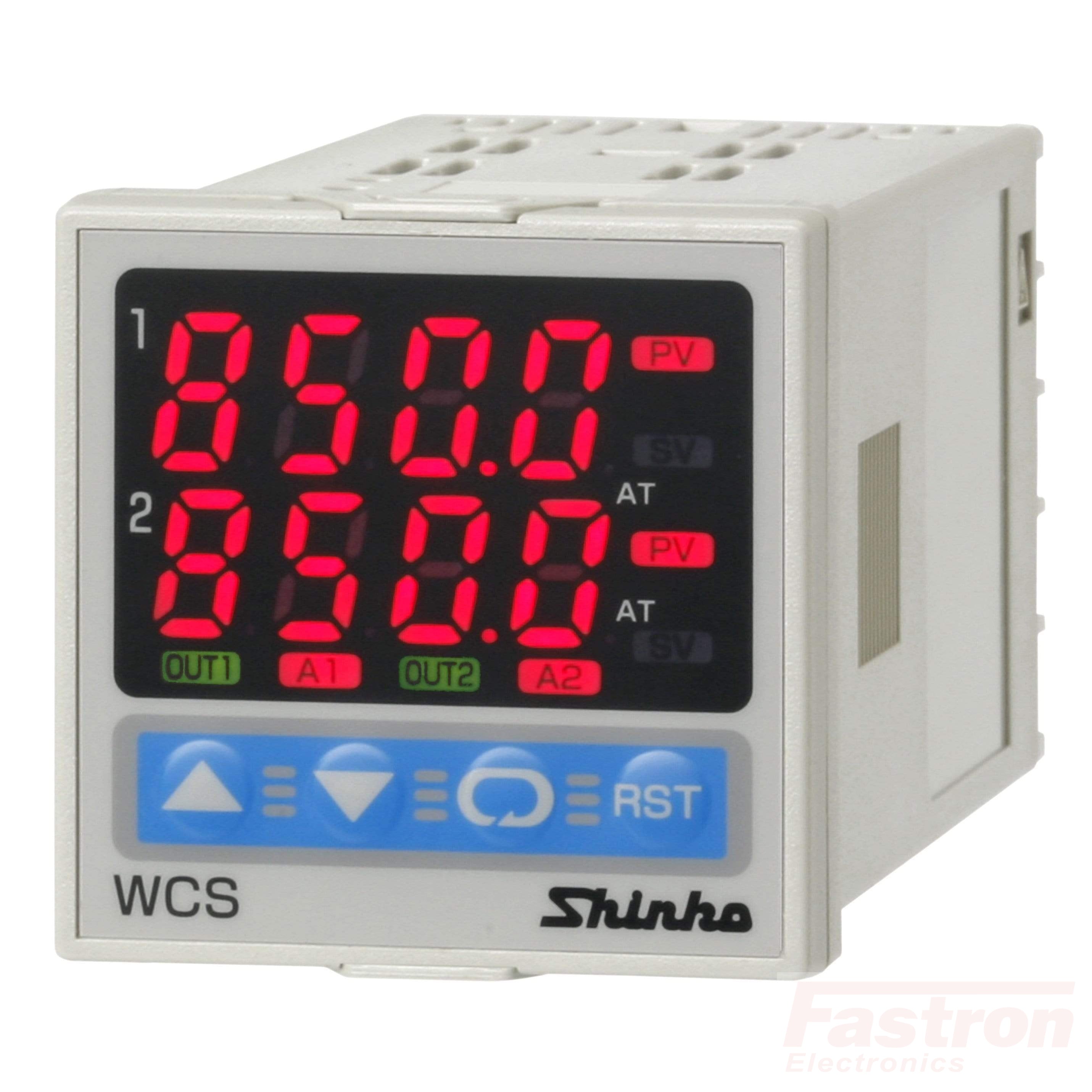WCS13ARR/MM Dual Temperature Controller, 100-240VAC,Relay out,Relay out